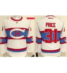 Canadiens #31 Carey Price White 2016 Winter Classic Womens Stitched NHL Jersey