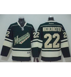Youth Minnesota Wild #22 Nino Niederreiter Green Stitched NHL Jersey