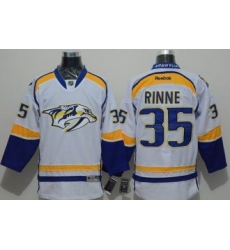 Nashville Predators #35 Pekka Rinne White Road Stitched NHL Jersey