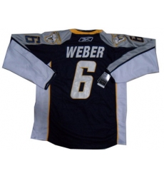 Nashville Predators #6 Shea Weber C patch dark blue ice hockey Jerseys