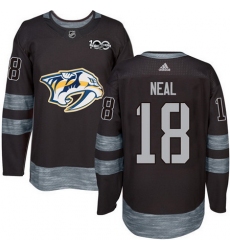Predators #18 James Neal Black 1917 2017 100th Anniversary Stitched NHL Jersey