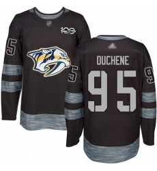 Predators #95 Matt Duchene Black 1917 2017 100th Anniversary Stitched Hockey Jersey