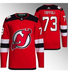 Men New Jersey Devils 73 Tyler Toffoli Red Stitched Jersey
