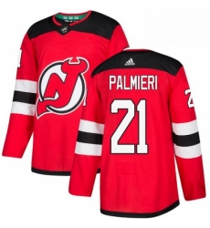 Mens Adidas New Jersey Devils 21 Kyle Palmieri Premier Red Home NHL Jersey 