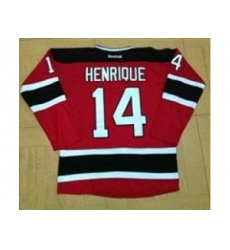 NHL Jerseys Devils #14 HENRIQUE Red-black Jerseys