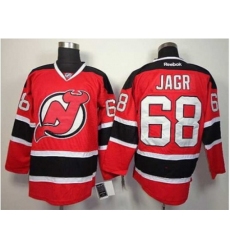 NHL Jerseys New Jersey Devils #68 Jagr red Jerseys