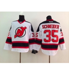 NHL New Jersey Devils #35 schneider white Stitched Jerseys