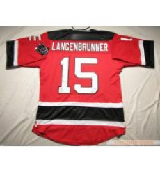 New Jersey Devils #15 Jamie Langenbrunner Red