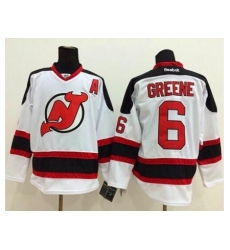 New Jersey Devils #6 Andy Greene White Stitched NHL Jersey