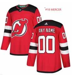 New Jersey Devils Adidas Mercer Dawson 18 Red NHL Jersey