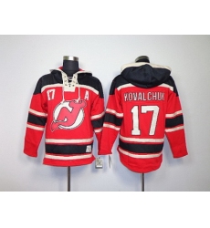 nhl jerseys new jersey devils #17 kovalchuk red[pullover hooded sweatshirt] patch A]