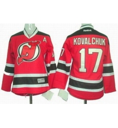 Youth New Jersey Devils #17 Ilya Kovalchuk red Jersey