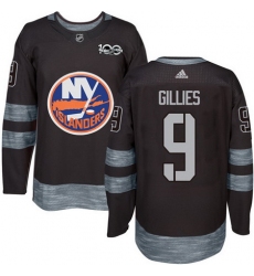 Islanders #9 Clark Gillies Black 1917 2017 100th Anniversary Stitched NHL Jersey