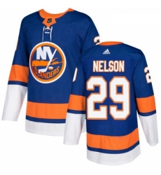 Men Adidas New York Islanders 29 Brock Nelson Premier Royal Blue Home NHL Jersey