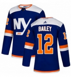 Mens Adidas New York Islanders 12 Josh Bailey Premier Blue Alternate NHL Jersey 
