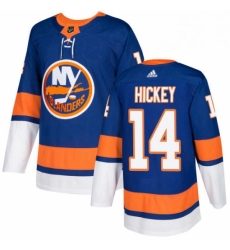 Mens Adidas New York Islanders 14 Thomas Hickey Authentic Royal Blue Home NHL Jersey 