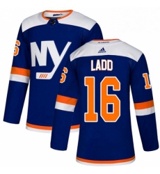 Mens Adidas New York Islanders 16 Andrew Ladd Premier Blue Alternate NHL Jersey 