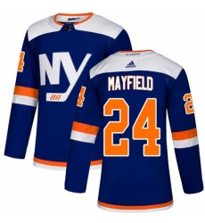 Mens Adidas New York Islanders 24 Scott Mayfield Premier Blue Alternate NHL Jersey 