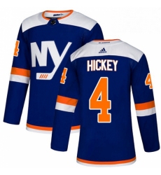 Mens Adidas New York Islanders 4 Thomas Hickey Premier Blue Alternate NHL Jersey 