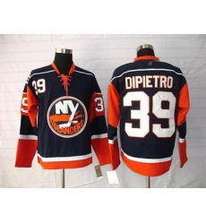 New York Islanders 39 Rick DiPietro Dark blue jersey