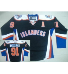New York Islanders 91 John Tavares 2012 Black Third Jersey