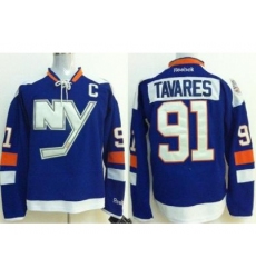 New York Islanders 91 John Tavares Blue Jerseys