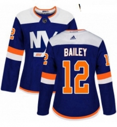 Womens Adidas New York Islanders 12 Josh Bailey Premier Blue Alternate NHL Jersey 