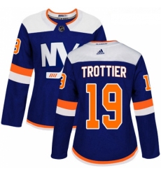 Womens Adidas New York Islanders 19 Bryan Trottier Premier Blue Alternate NHL Jersey 