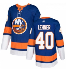 Youth Adidas New York Islanders 40 Robin Lehner Premier Royal Blue Home NHL Jersey 