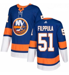 Youth Adidas New York Islanders 51 Valtteri Filppula Authentic Royal Blue Home NHL Jersey 