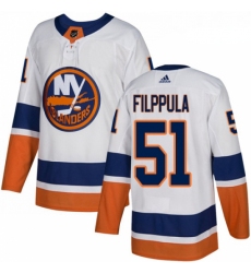 Youth Adidas New York Islanders 51 Valtteri Filppula Authentic White Away NHL Jersey 