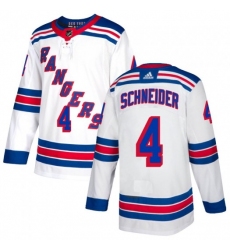 Braden Schneider New York Rangers Men's Adidas Authentic White Jersey