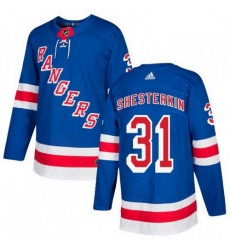 Men Adidas New York Rangers 31 Igor Shesterkin Royal Blue Home NHL Jersey