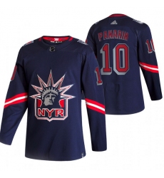 Men New York Rangers 10 Artemi Panarin Navy Adidas 2020 21 Reverse Retro Alternate NHL Jersey