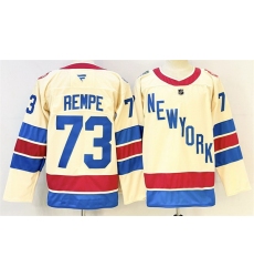 Men New York Rangers 73 Matt Rempe Beige 2025 26 Winter Classic With A Patch Stitched Hockey