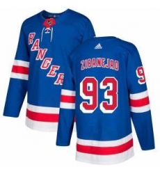 Men New York Rangers #93 Mika Zibanejad Blue Stitched NHL Jersey