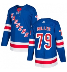 Men New York Rangers KAndre Miller  Adidas Authentic Royal Blue Stitched NHL Jersey
