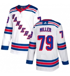 Men New York Rangers KAndre Miller  Adidas Authentic White Stitched NHL Jersey