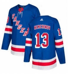 Mens Adidas New York Rangers 13 Sergei Nemchinov Authentic Royal Blue Home NHL Jersey 