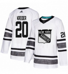 Mens Adidas New York Rangers 20 Chris Kreider White 2019 All Star Game Parley Authentic Stitched NHL Jersey 