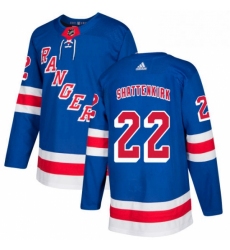 Mens Adidas New York Rangers 22 Kevin Shattenkirk Authentic Royal Blue Home NHL Jersey 
