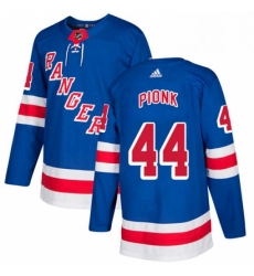 Mens Adidas New York Rangers 44 Neal Pionk Royal Blue Home Authentic Stitched NHL Jersey 