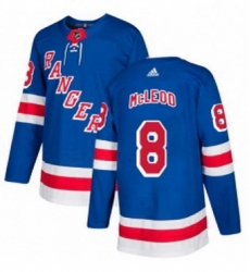 Mens Adidas New York Rangers 8 Cody McLeod Authentic Royal Blue Home NHL Jersey 