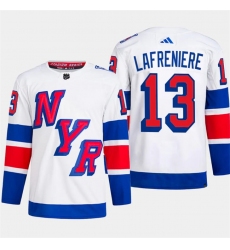 Men's New York Rangers #13 Alexis Lafreniere White 2024 Stadium Series Stitched Jersey