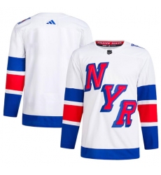 Men's New York Rangers Blank White 2024 Stadium Series Stitched Jersey