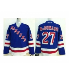 NHL Jerseys New York Rangers #27 Mcdonagh blue[2014 new stadium]