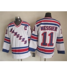 NHL New York Rangers #11 Mark Messier white jerseys(New vintage retro)