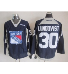 NHL New York Rangers 30 Henrik Lundqvist Dark Blue Jerseys