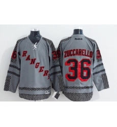 NHL New York Rangers #36 Mats Zuccarello Charcoal Cross Check Fashion jerseys
