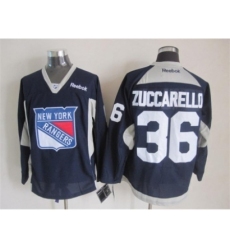 NHL New York Rangers 36 Mats Zuccarello Dark Blue Jerseys